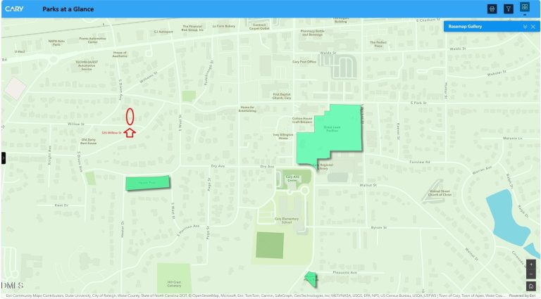 326 Willow Cary Map